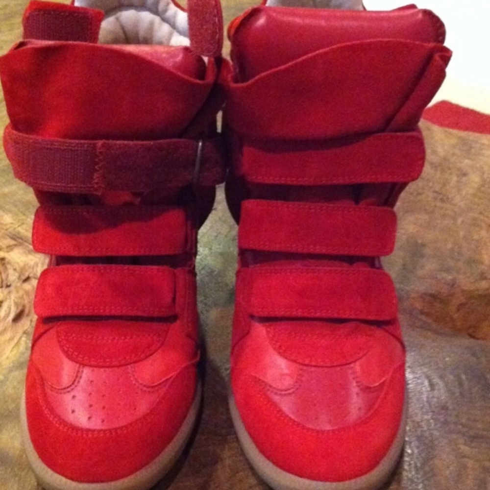 Isabel Marant wedged sneakers.